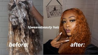 Bleaching Wig Gone Wrong?! | The Perfect Fall Color | Hj Weave Beauty