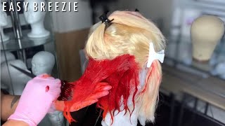 Dying Red Wig By Hand! Keeping The Color Off The Lace! | Ishow Hair