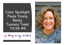 Wig Color Spotlight Paula Young Becky Wig Tuscany Toast 10/26 #6 And A Color Comparison