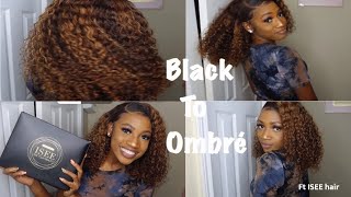 How To Ombre | Kinky Curly Wig| Isee Hair
