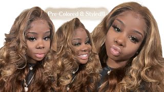 ♡ Affordable Color Series | The Best Blonde Ombre Highlighted Wig For Dark Skin Tones !!