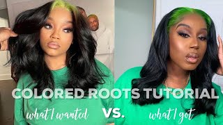 Colored Roots Tutorial: Wig Dyeing + Install | Arrogant Tae Inspired | Tinashe Hair