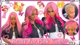 Inspired Hot Pink Wig Installation! #Viral Color Lace Wig For Blackgirls Ft.#Ulahair