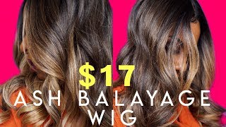 Fool Them! $17 Ash Blonde Balayage Wig With Face Framing Highlights/ Money Piece! Spring Goals