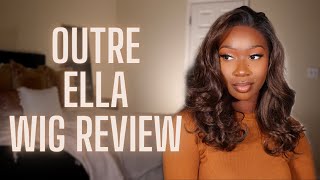 Outre Perfect Hairline | Synthetic Hd Lace Front | Wig Review | Ella | Ft Divatress | Tan Dotson