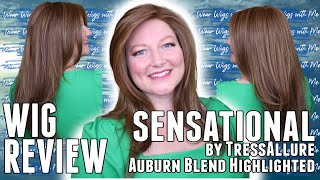 Wig Review Sensational By Tressallure In The Color Auburn Blend Highlighted