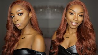 The Perfect Ginger Wig Install (Pre-Colored #33) | Hj Weave Beauty
