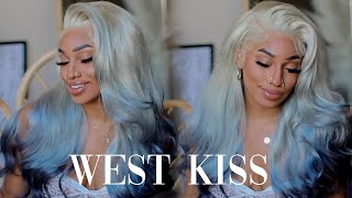 Super Gorgeous 613 Wig | Reverse Ombre Silver To Black | West Kiss Hair