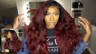 How To Transform Your Hair Into This Bomb Burgundy/Red Color| Lumiere Hair