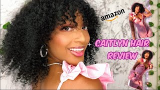 Best Affordable Kinky Curly Wig | Ft Caitlyn Hair On Amazon
