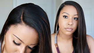 Natural Hairline + Bomb Lace! | Highlighted Yaki Textured Human Hair Wig!| | Rpgshow