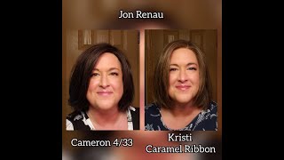 Wig Comparison- Jon Renau Cameron In 4/33 And Jon Renau Kristi In Caramel Ribbon- Two Wigs!