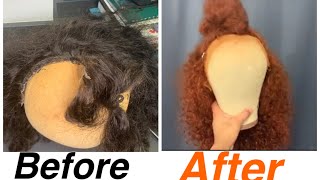 How To Transform And Dye Wig To Ginger Using The Water Color Method