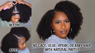 Flawless U Part Wig Install No Leave Out! Real Part, No Lace, Glue, Spray, Or Baby Hair|Hergivenhair