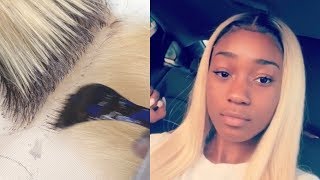 Easy How To Darken 613 Roots Without Tinting The Knots | Wig Making