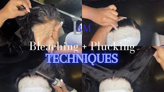 Bleaching + Plucking Techniques | Prepping Wig For Install