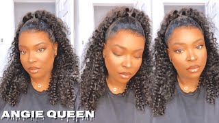 Beautiful Brazilian Curly 13X4 Unit Ft Angie Queen Hair | Mssstephanie