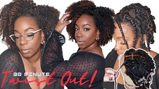 Perfect Every Time! Natural Hair Twist Out Kinky Coily Texture Easy Fast For Beginners Wig Install