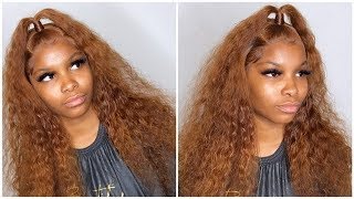 From Natural Black To Golden Blonde |Lace Wig Install And Style|Lumiere Hair
