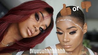 Bold Hold  First Impression | My New Red/Burgundy Lace Wig