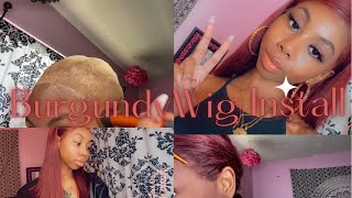$70 Burgundy Wig Install In 5 Minutes *Beginner Friendly*