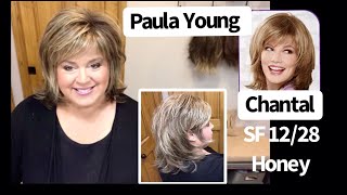 Paula Young Wig Unboxing, Review & Style Chantal Wig Color Sf 10/26 Buttered Toast