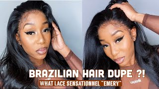 What Lace Sensationnel “ Emery”|| Brazilian Hair Dupe‼️||* Detailed* Wig Install || Start To Finish!