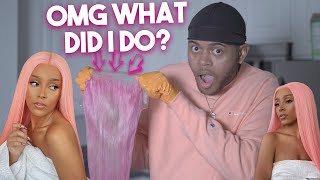 Water Color Hair Dye Method For Doja Cat'S Pink Wig Gone Wrong Omg | Kahh Spence