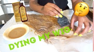 Dying My 613 Wig "Reddish" Blonde| Step By Step| Ft. Nadula Hair