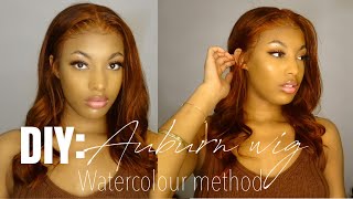How To: Colour + Install Wig Using Adore Cajun Spice Hair Dye Using The Water Method | Arabella Hair