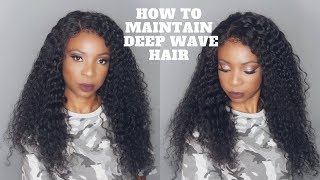 How To Maintain Deep Wave/Curly Hair | South African Youtuber