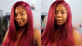 Must Watch | Detailed Perfect 99J Burgundy Wig Install | Alipearl Hair
