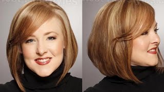 Outstanding Short Haircut With Attractive Hair Dye Color Makeover For Women Over 40
