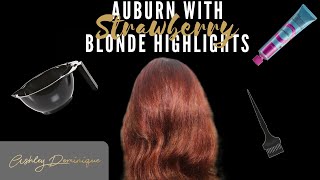 How To Do Auburn Hair Color With Strawberry Blonde Highlights