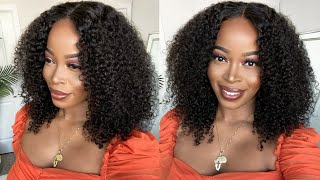 Omg! Finally! The Best Affordable Kinky Curly Natural Hair Wig| No Headband Wig  Ft. Iseehair