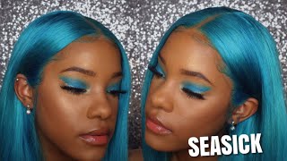 Dying My Wig Babyblue Using The Watercolor Method Ft Vipbeauty Human Hair On Amazon