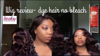 Wig Review-Dye Hair With No Bleach  Burgundy
