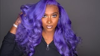 Transforming 613 Blonde Wig Into Adore Lavender Hair Color Using Water Color Method| Dor Hair