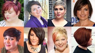 Best Short Haircuts And Hairstyles For Plus Size Women 2022//Hairstyles For Round Face Women
