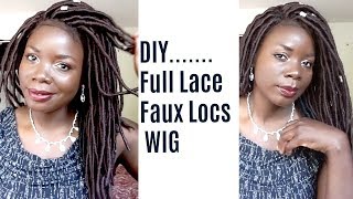 Diy|| Full Lace Faux Locs Wig