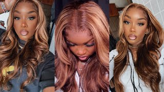  They Snapped! No More Coloring Your Wigs At Home  13*4 Honey Blonde Lace Front Wig X Klaiyi Hair