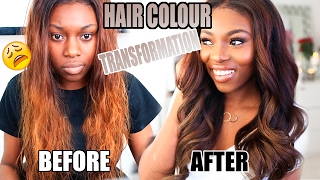 How I Changed My Hair Colour After Bleaching Fail! Honey Chocolate Brown Ad