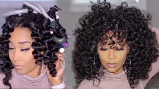 How To: Big Bouncy Curls With Flexi Rods | Unice Hair
