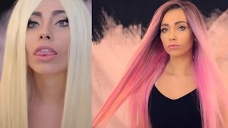 Tutorial || Purple To Pink Dye With Uniwigs Human Hair Wig