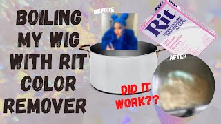 Using Color Remover On My Lace Wig | Wig Rejuvenation |Blue To 613 Color?? #Lacefrontalwig #Wigmaker
