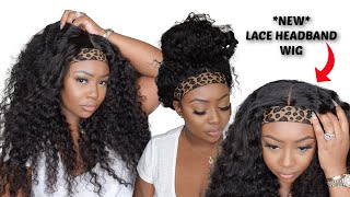 *New* Curly Headband Wig With Lace  | 1 Minute Install | Yg Wigs