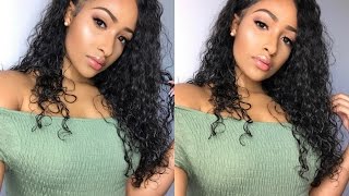 Curly Hair Routine 2017 With Virgin Brazilian Lace Front Wig