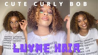 Mix Color Brown Curly Bob Wig | Ft. Luvme Hair | Nisha Babii