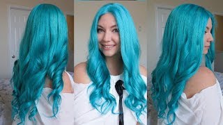 Dying My Hair Teal | My Favorite Summer Hair | Minihouse8888 Lace Front Wig