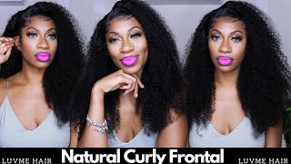 Best Kinky Curly Frontal Wig Ft. Luvme Hair